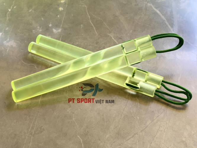 Côn nhị khúc Silicon dẻo - Màu Xanh Trong