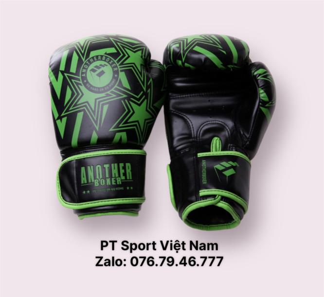 Găng tay Boxing - Hiệu Another - Mẫu Ngôi Sao - Màu Xanh Lá